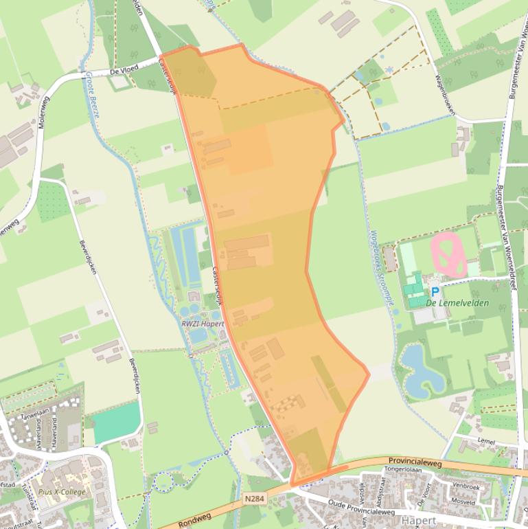 Kaart van postcodegebied 5527JS.