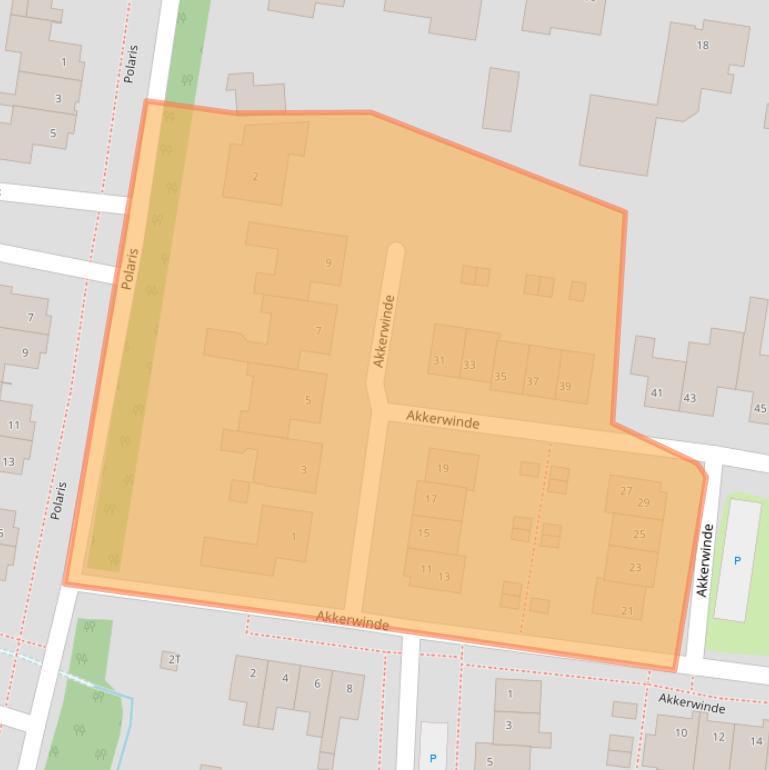 Kaart van postcodegebied 5527KD.