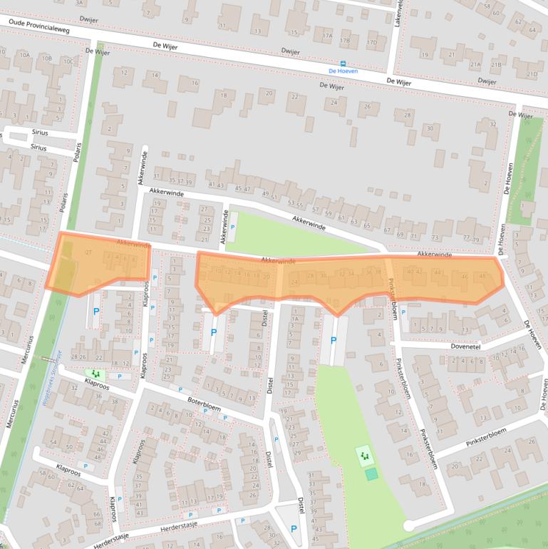 Kaart van postcodegebied 5527KE.