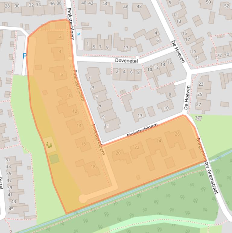 Kaart van postcodegebied 5527KP.