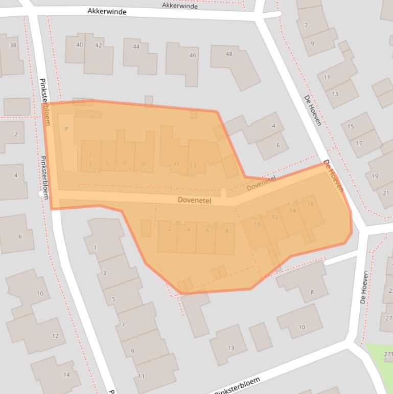 Kaart van postcodegebied 5527KS.