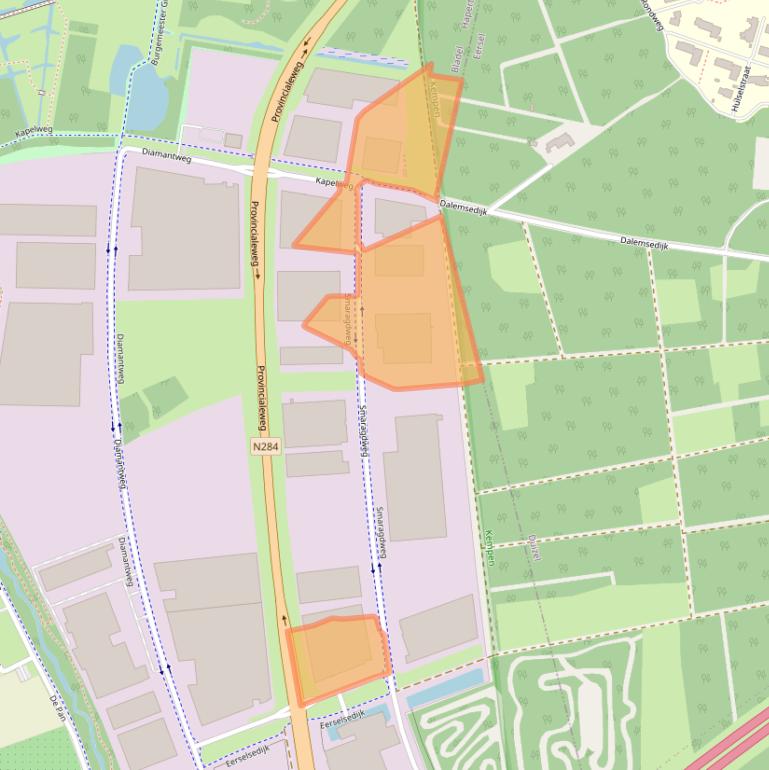 Kaart van postcodegebied 5527LA.