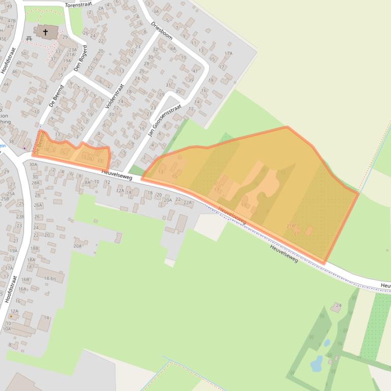 Kaart van postcodegebied 5528AD.