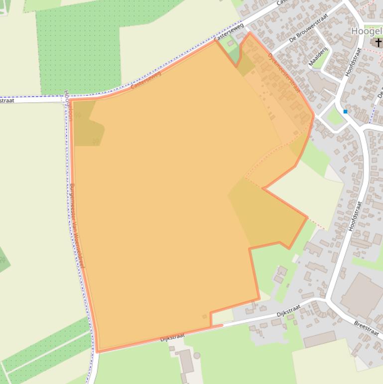Kaart van postcodegebied 5528AN.