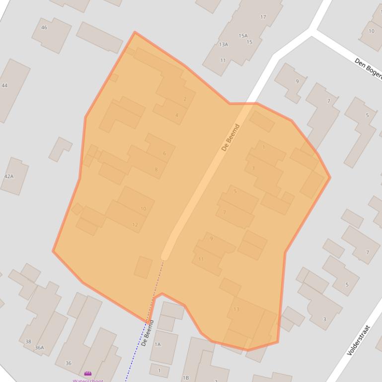 Kaart van postcodegebied 5528BE.