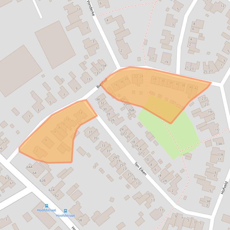 Kaart van postcodegebied 5528BM.