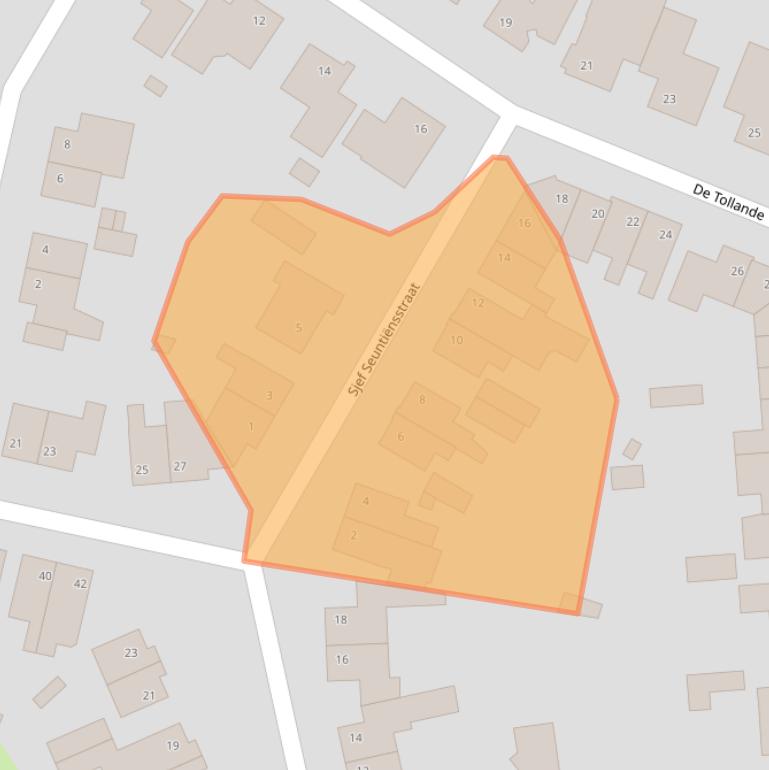 Kaart van postcodegebied 5528BN.