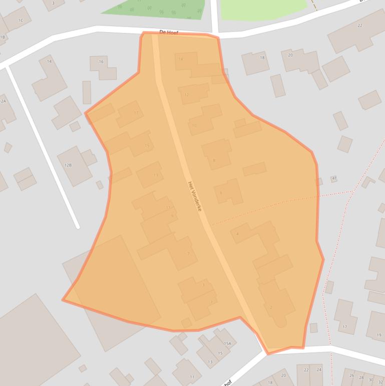 Kaart van postcodegebied 5528BP.