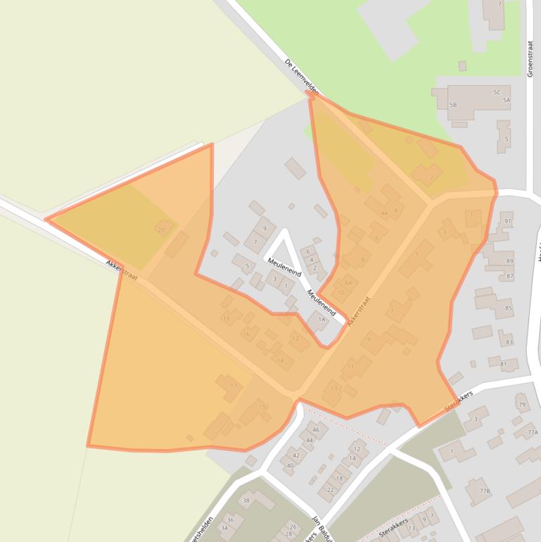 Kaart van postcodegebied 5528CH.