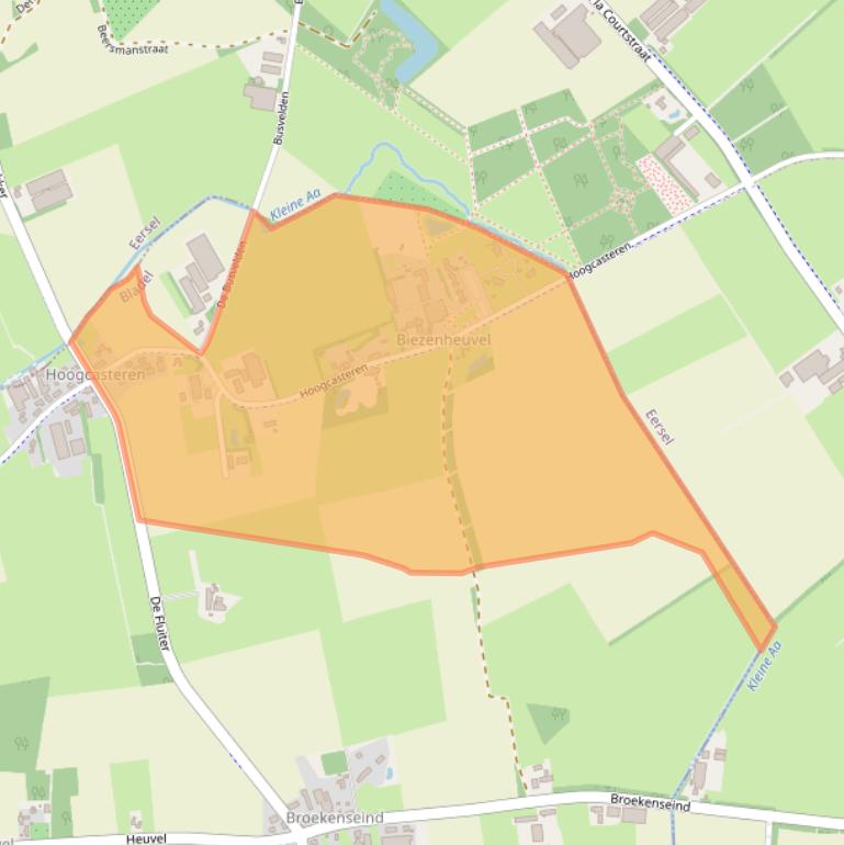 Kaart van postcodegebied 5528NP.