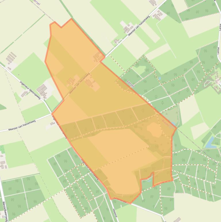 Kaart van postcodegebied 5528NW.