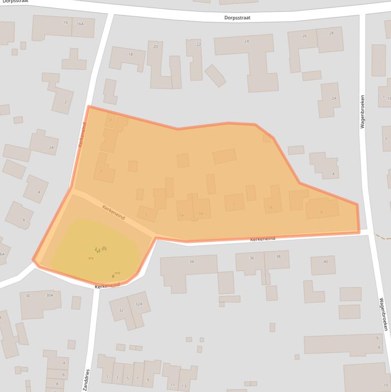 Kaart van postcodegebied 5529AB.