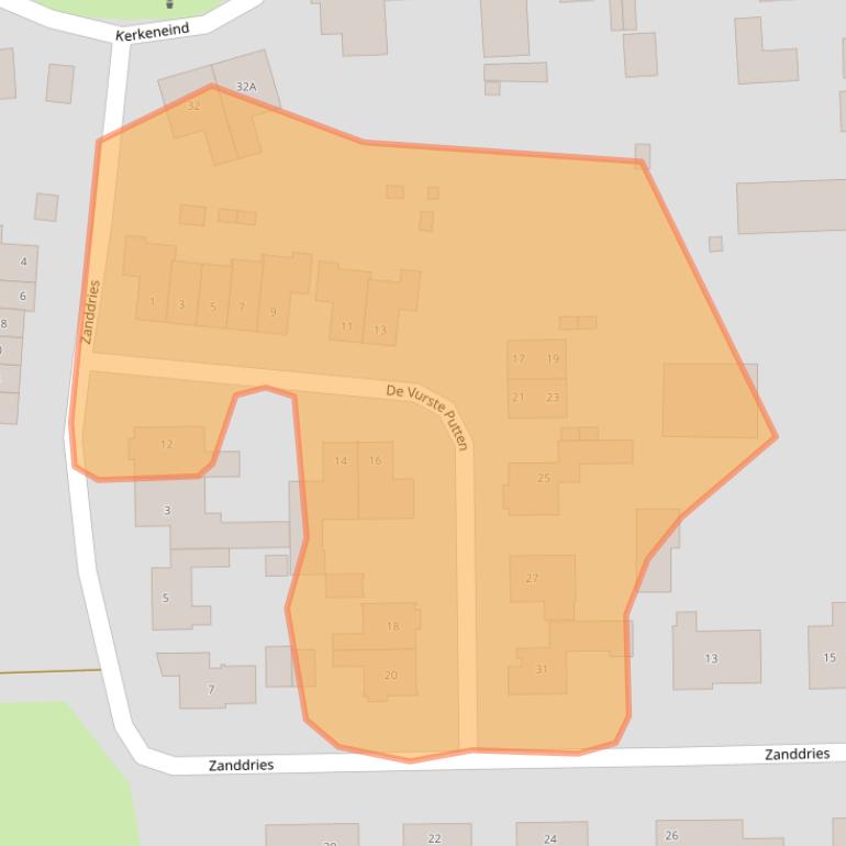 Kaart van postcodegebied 5529AD.