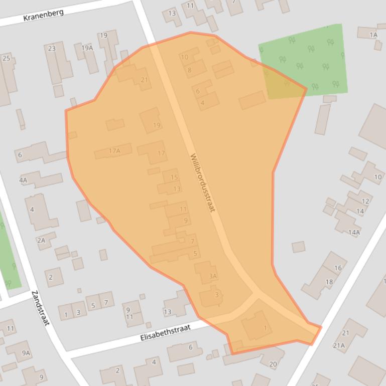 Kaart van postcodegebied 5529AN.