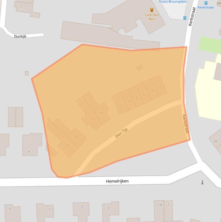 Kaart van postcodegebied 5529AT.