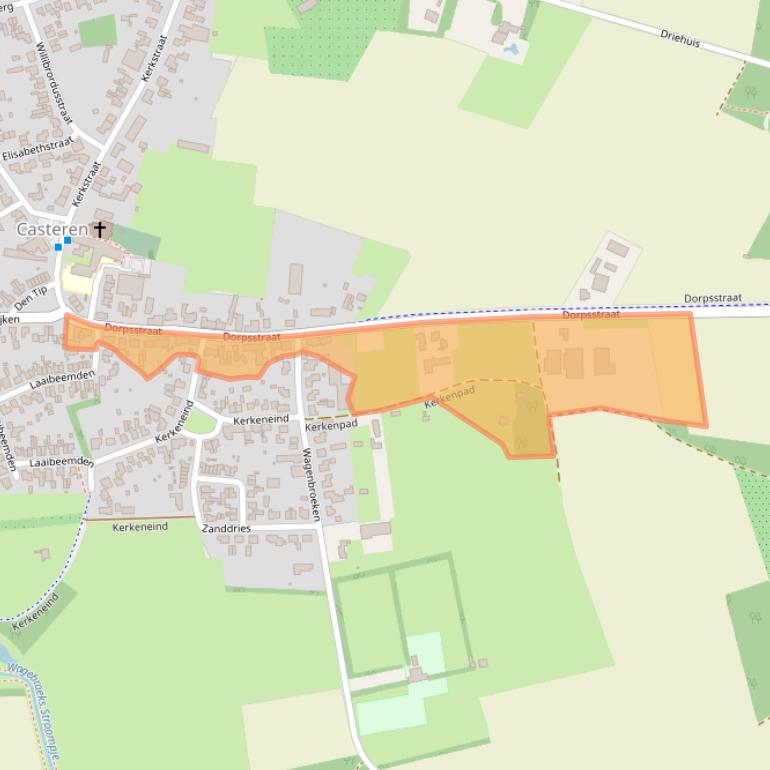 Kaart van postcodegebied 5529AW.