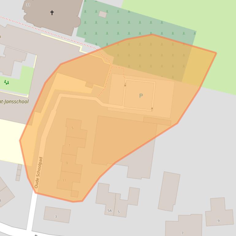 Kaart van postcodegebied 5529AX.