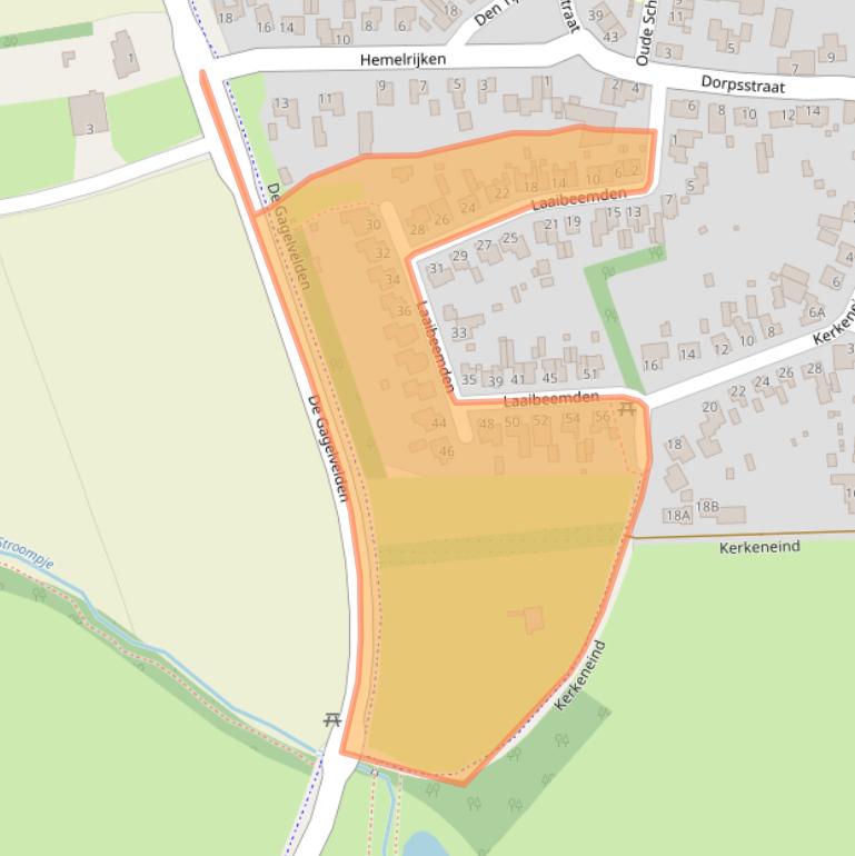 Kaart van postcodegebied 5529BA.