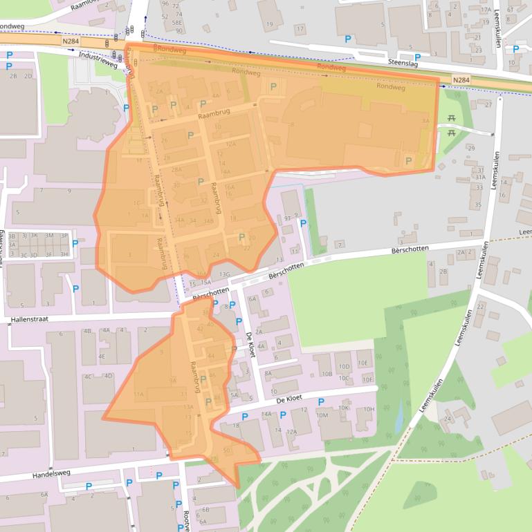 Kaart van postcodegebied 5531AG.