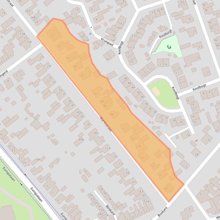 Kaart van postcodegebied 5531AV.