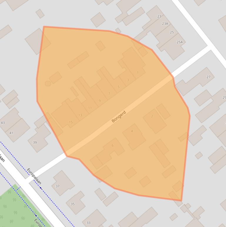 Kaart van postcodegebied 5531AW.