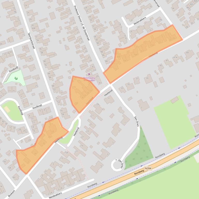 Kaart van postcodegebied 5531CC.