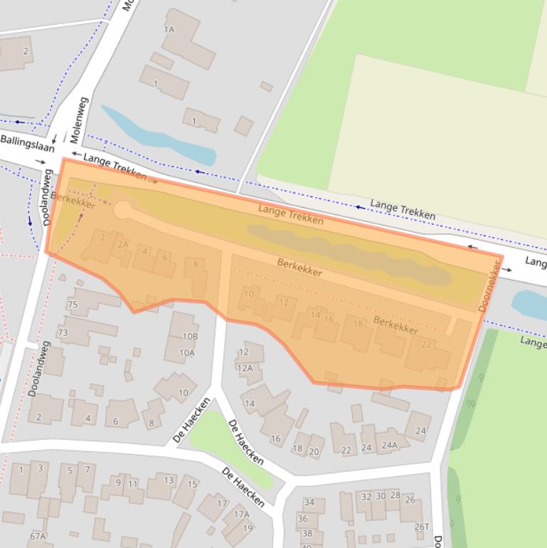 Kaart van postcodegebied 5531DA.