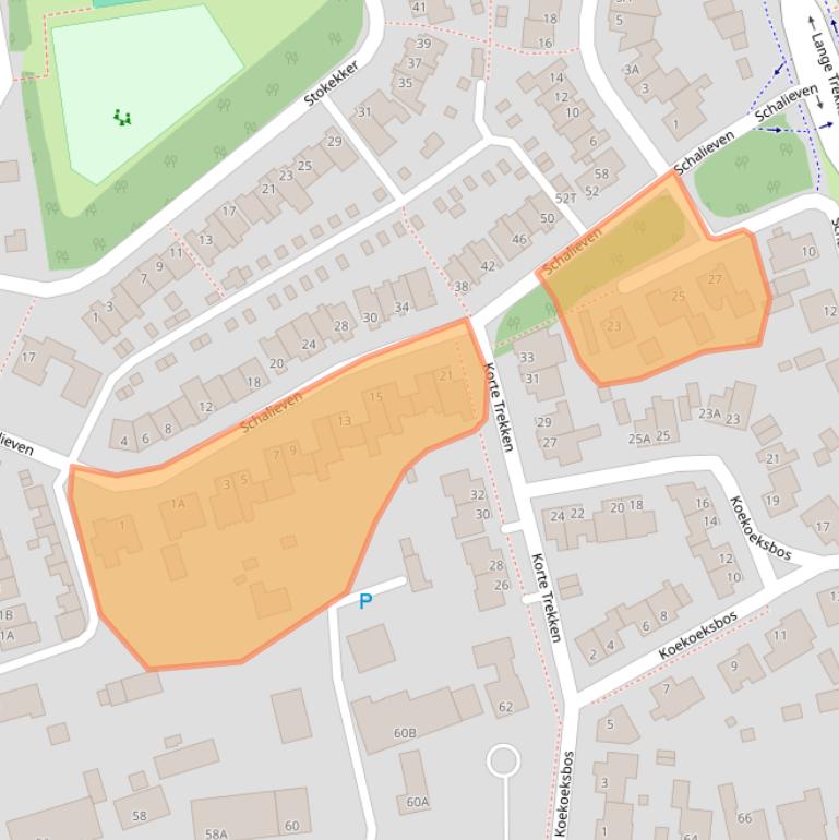 Kaart van postcodegebied 5531DT.