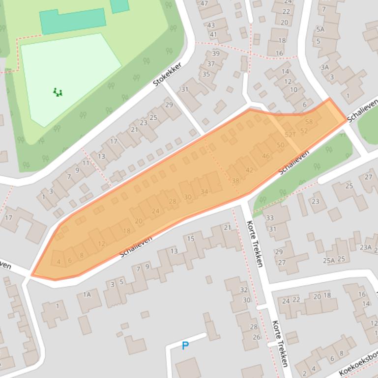 Kaart van postcodegebied 5531DV.