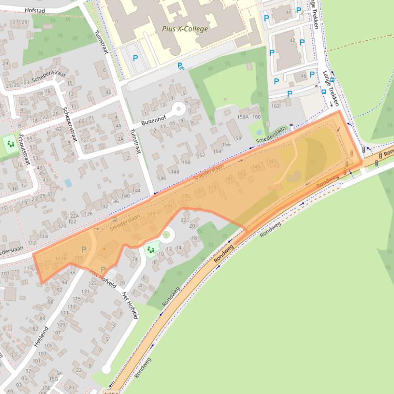 Kaart van postcodegebied 5531EK.