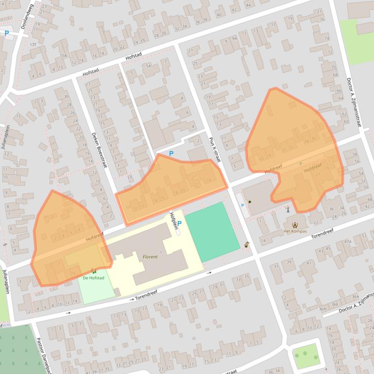 Kaart van postcodegebied 5531EW.