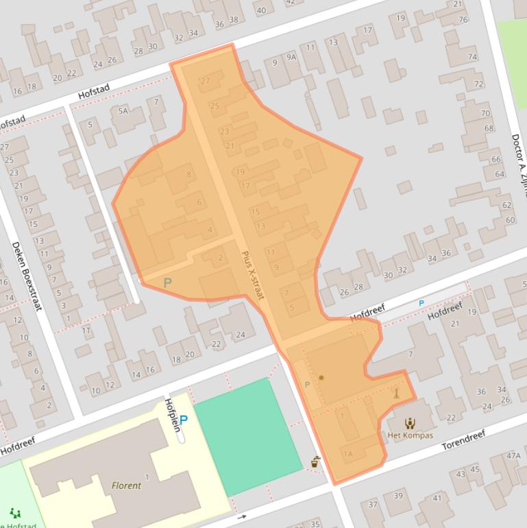 Kaart van postcodegebied 5531GA.