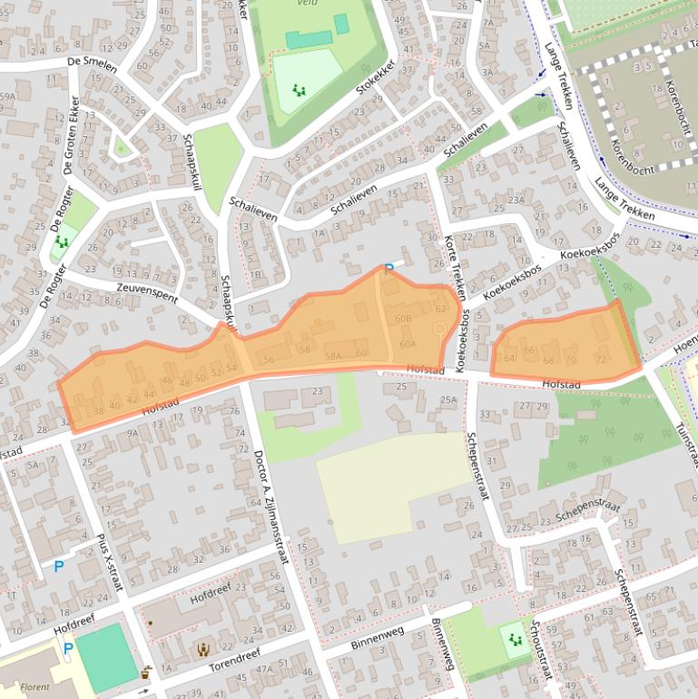 Kaart van postcodegebied 5531GD.