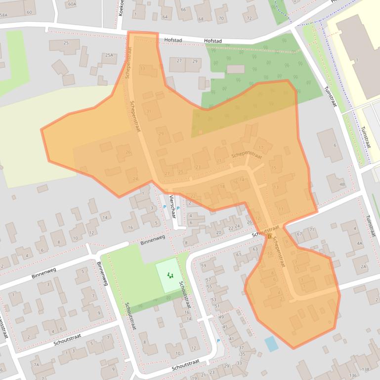 Kaart van postcodegebied 5531GT.
