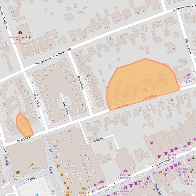 Kaart van postcodegebied 5531HB.