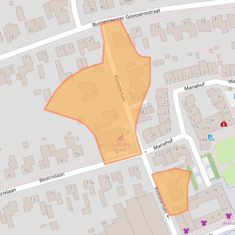 Kaart van postcodegebied 5531HC.