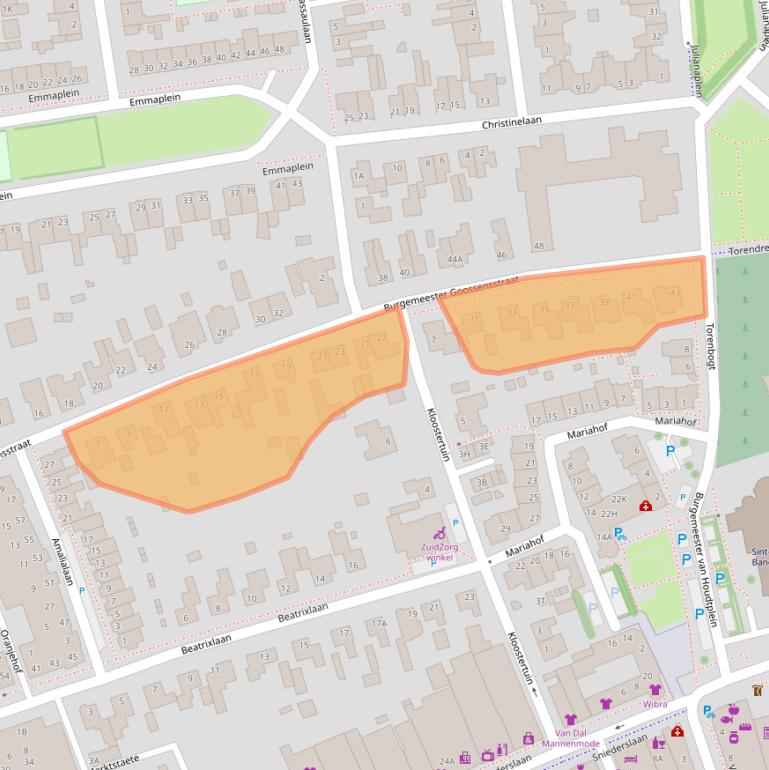 Kaart van postcodegebied 5531HD.