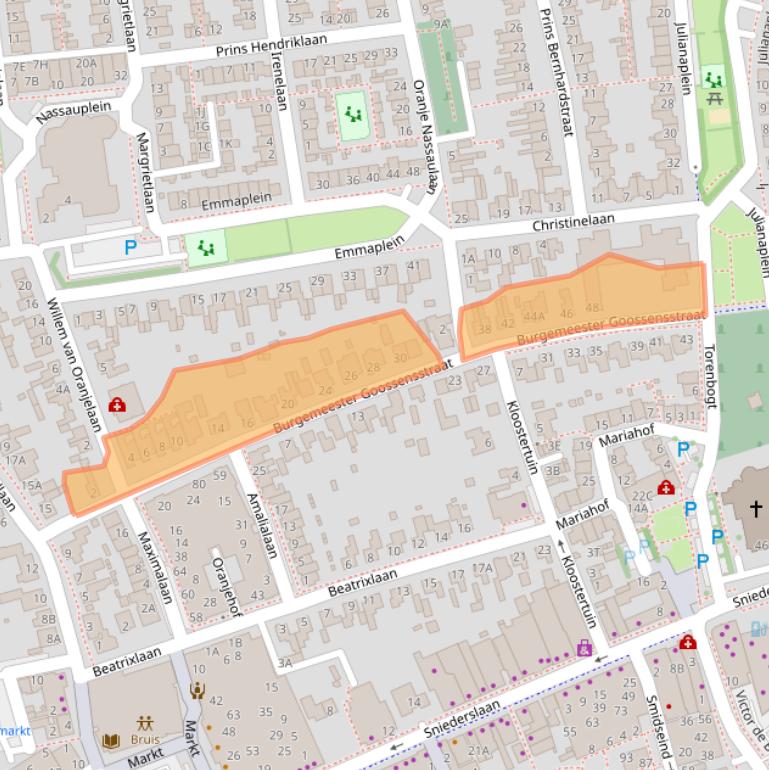 Kaart van postcodegebied 5531HE.