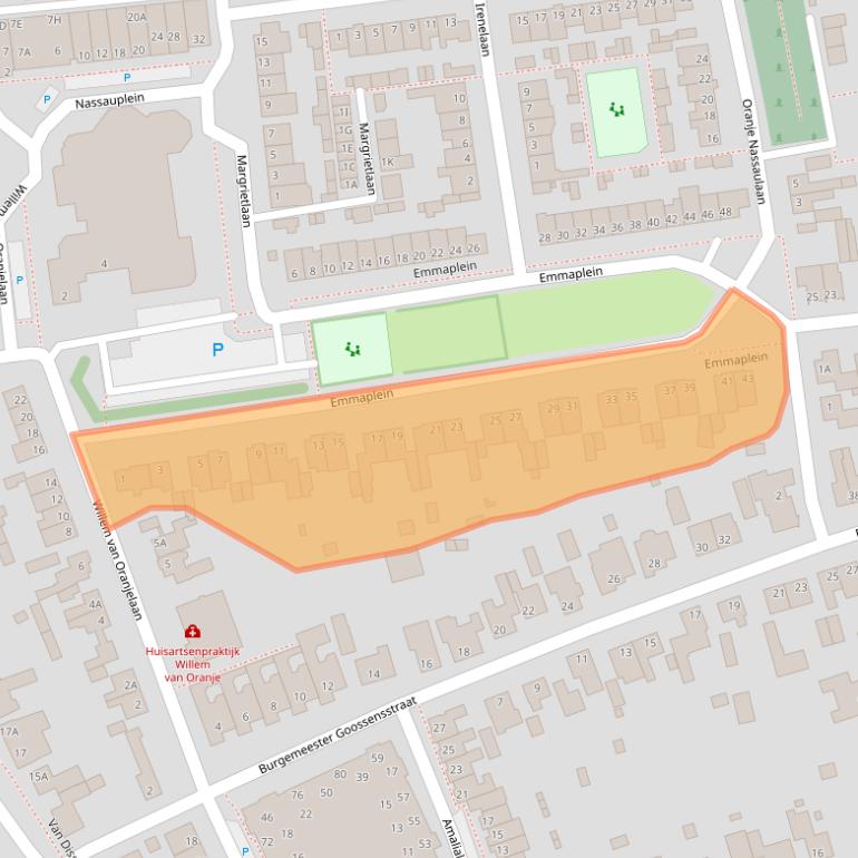 Kaart van postcodegebied 5531HL.