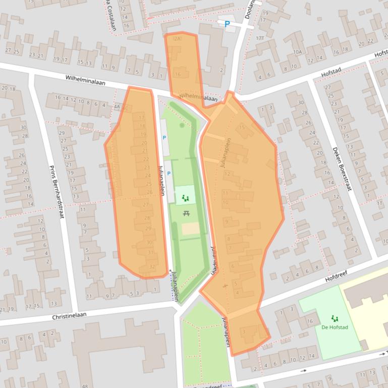 Kaart van postcodegebied 5531HP.