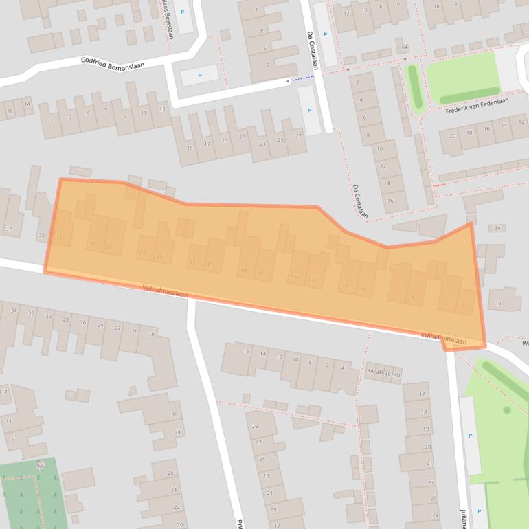Kaart van postcodegebied 5531HR.