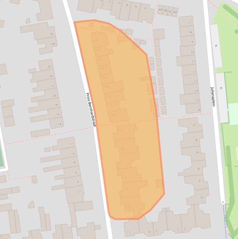 Kaart van postcodegebied 5531HW.