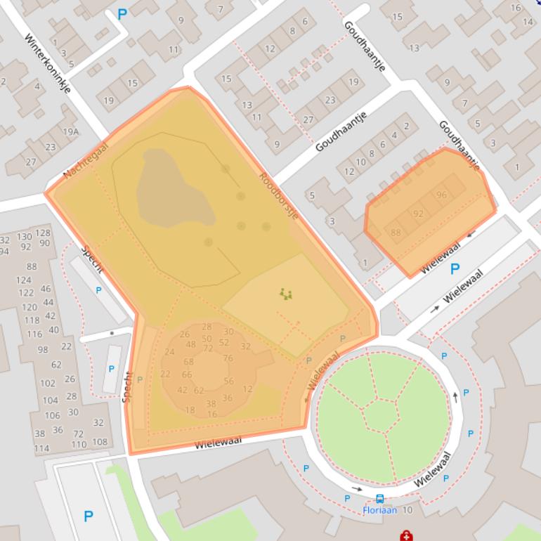 Kaart van postcodegebied 5531LK.