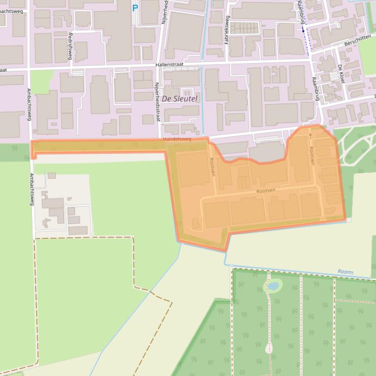 Kaart van postcodegebied 5531MB.