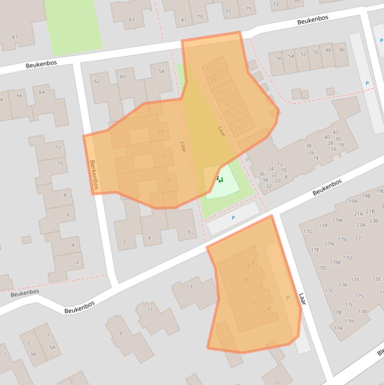 Kaart van postcodegebied 5531MT.