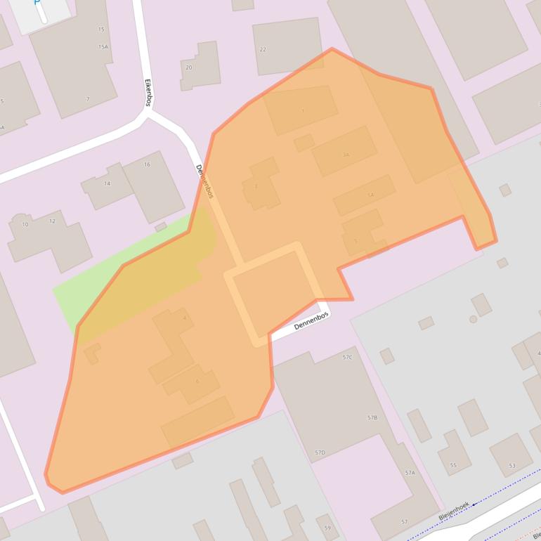 Kaart van postcodegebied 5531MW.