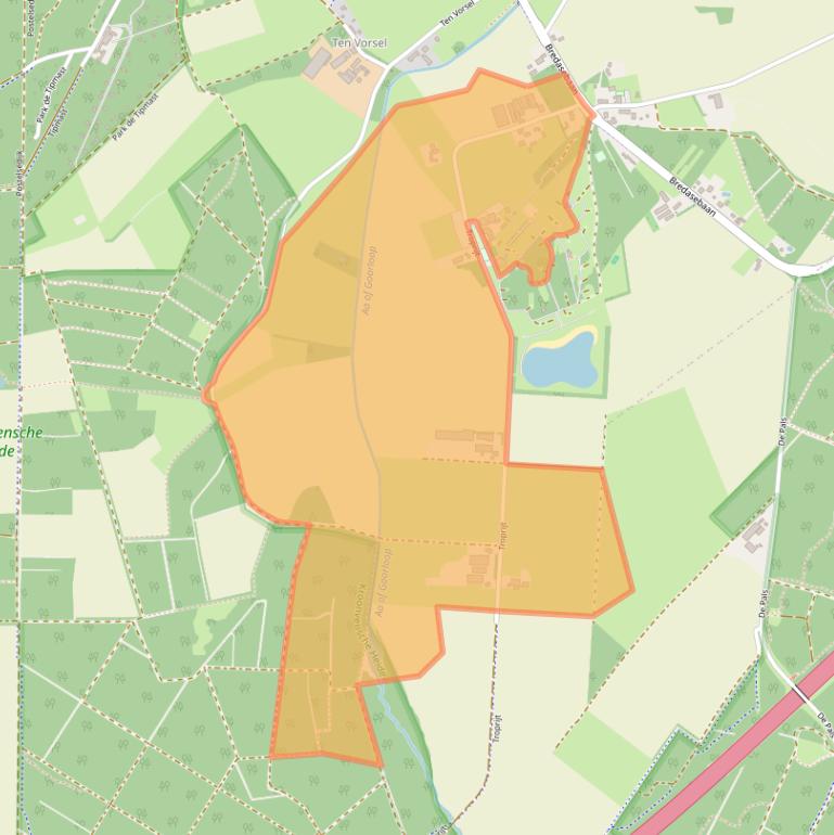 Kaart van postcodegebied 5531NA.