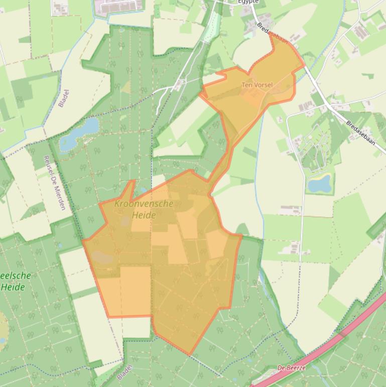 Kaart van postcodegebied 5531ND.