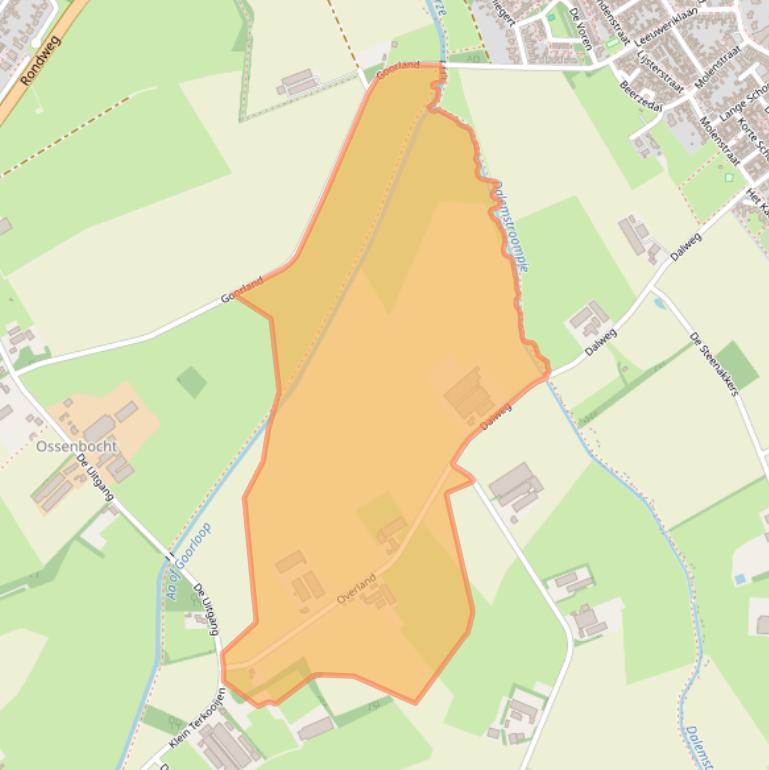 Kaart van postcodegebied 5531NP.