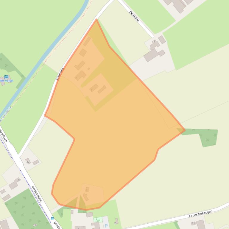 Kaart van postcodegebied 5531NT.